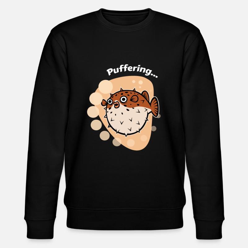 Buffering... Puffer fish sea - Stanley/Stella CHANGER Unisex Organic Sweatshirt - black