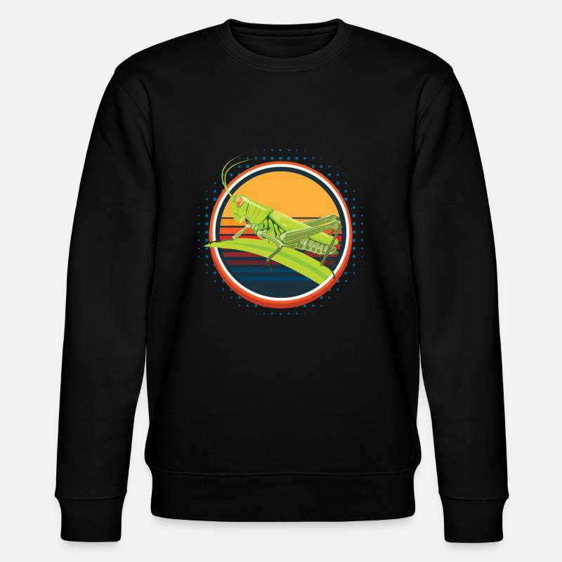 Grasshopper Insectes Sauterelle - Sweat bio CHANGER Stanley/Stella Unisexe - noir