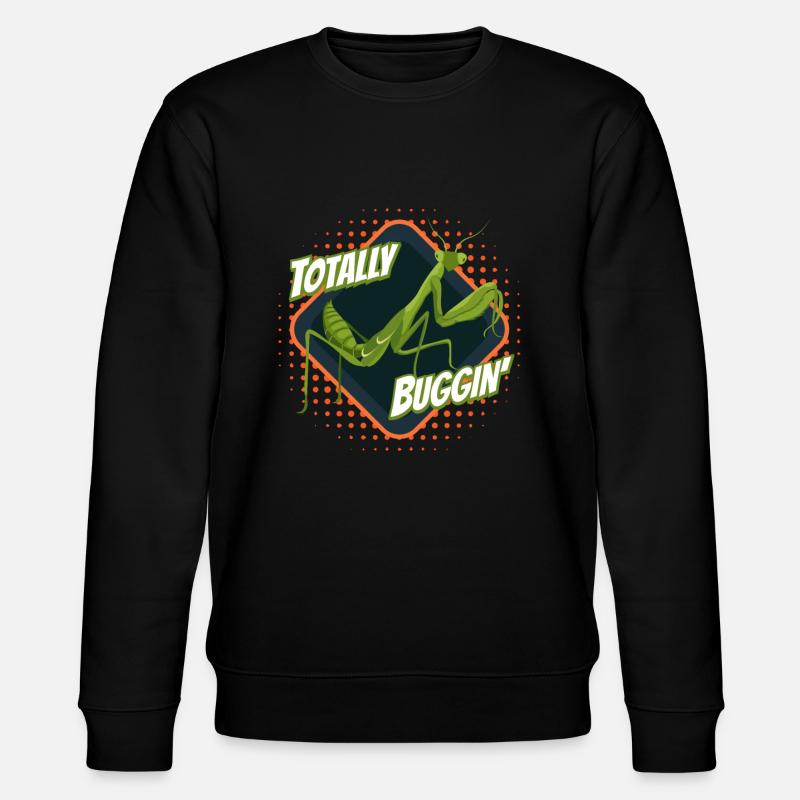 Totally Buggin Grasshopper Grasshopper - Stanley/Stella CHANGER Unisex Organic Sweatshirt - black