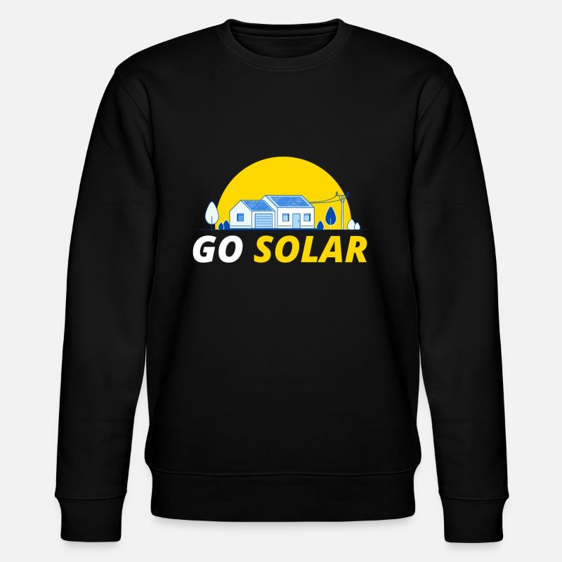 Go Solar Solar Photovoltaïque - Sweat bio CHANGER Stanley/Stella Unisexe - noir