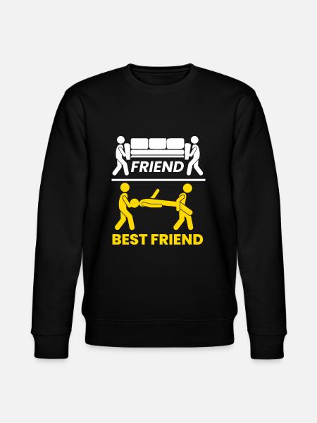 Best Friend Sofa Friendship - Stanley/Stella CHANGER Unisex Organic Sweatshirt - black