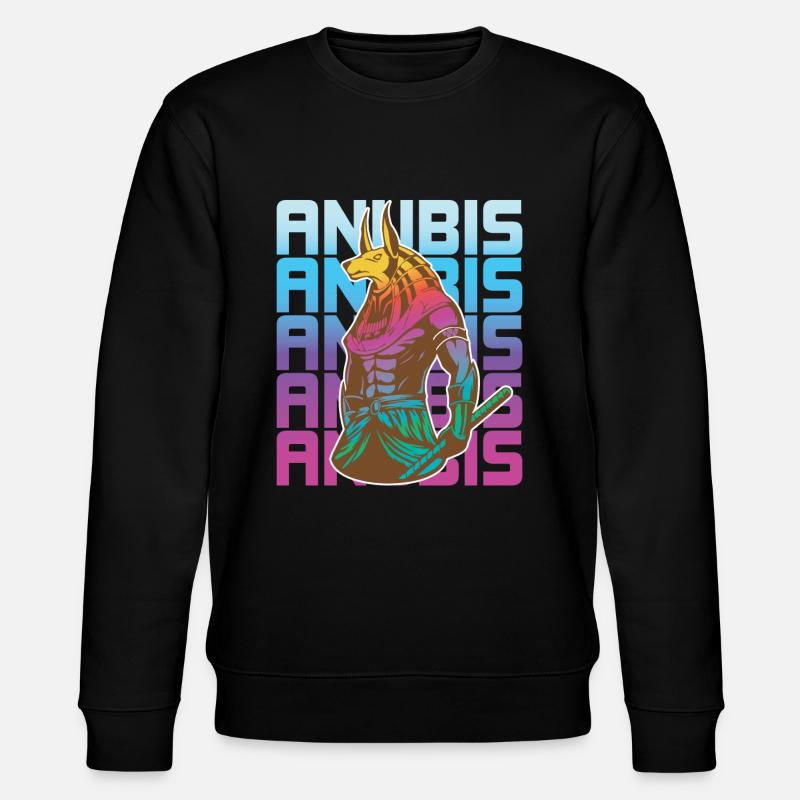 Dieu égyptien Anubis Egypte - Sweat bio CHANGER Stanley/Stella Unisexe - noir
