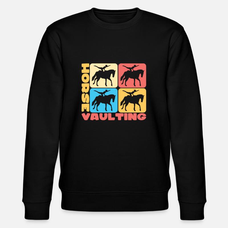 Chevaux Saut Cavaliers - Sweat bio CHANGER Stanley/Stella Unisexe - noir