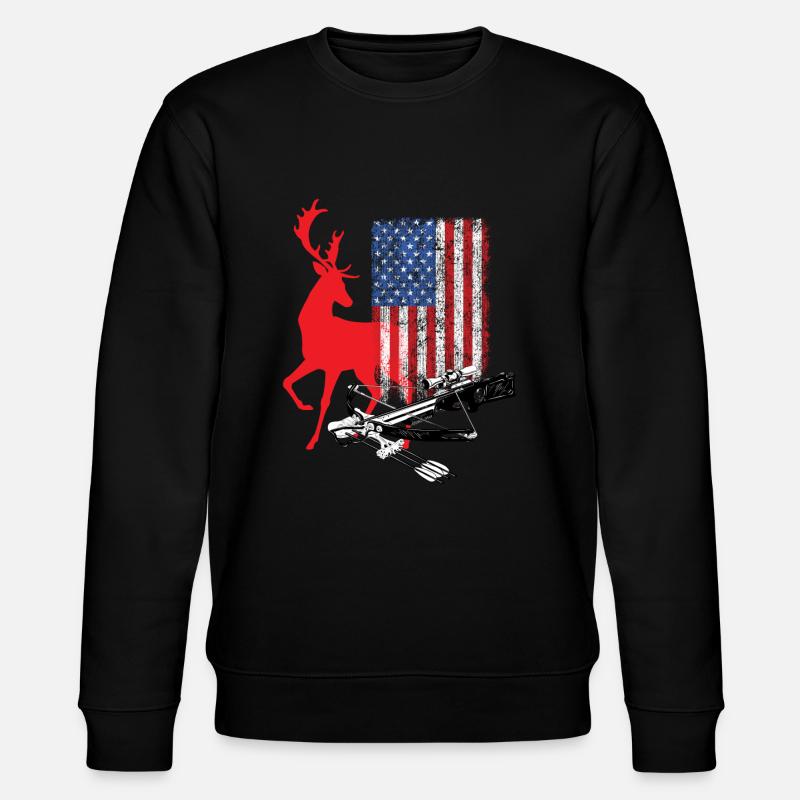 American Crossbow Hunter Armbrust - Stanley/Stella Unisex Bio-Sweatshirt CHANGER  - Schwarz