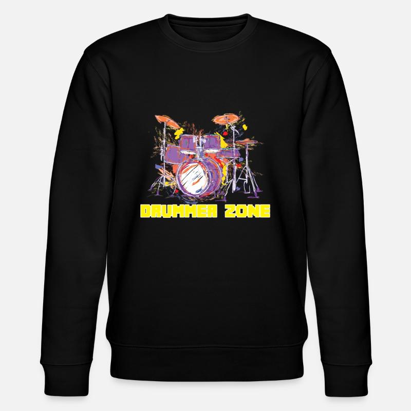 Drummer Zone Drums - Stanley/Stella CHANGER Unisex Organic Sweatshirt - black