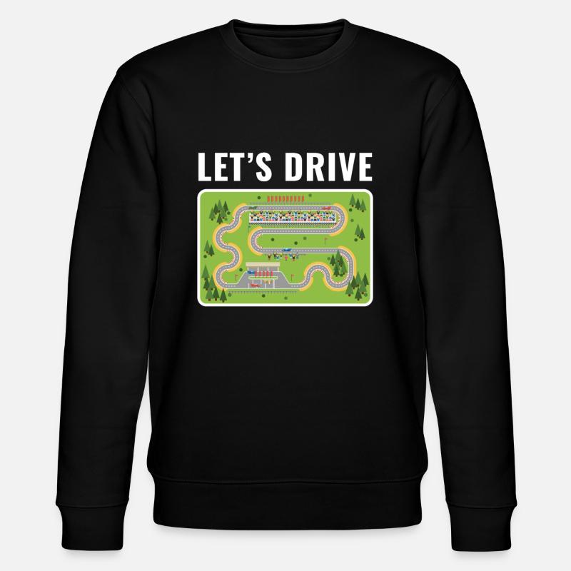 Lets Drive Spielteppich Spielmatte - Stanley/Stella Unisex Bio-Sweatshirt CHANGER  - Schwarz