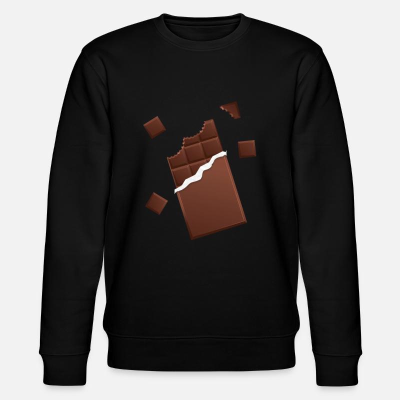 Tablette de chocolat chocolat - Sweat bio CHANGER Stanley/Stella Unisexe - noir