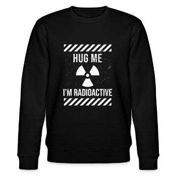 IM Radioactive Strahlentherapie Krebs - Stanley/Stella Unisex Bio-Sweatshirt CHANGER  - Schwarz - Vorne - Nik (191cm) & Marisol (170cm)
