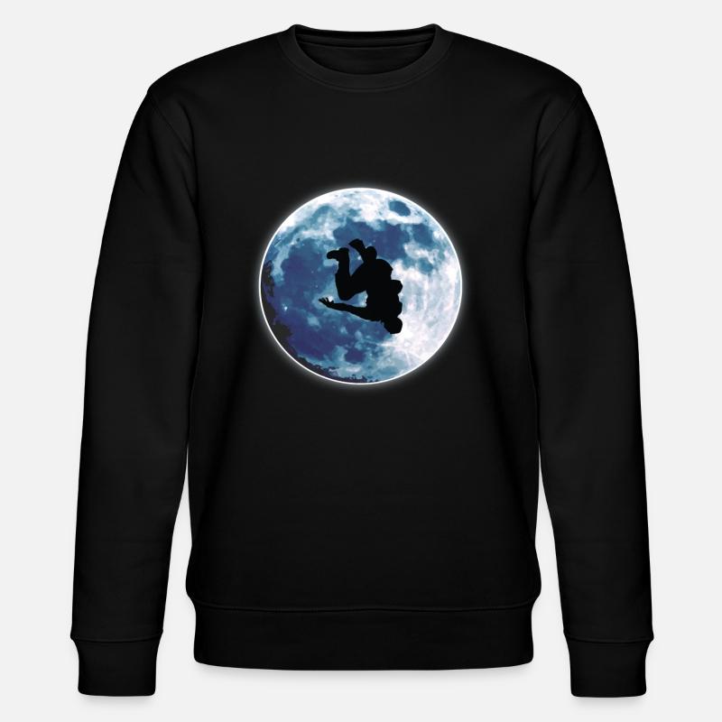 Parkour Mond - Stanley/Stella Unisex Bio-Sweatshirt CHANGER  - Schwarz