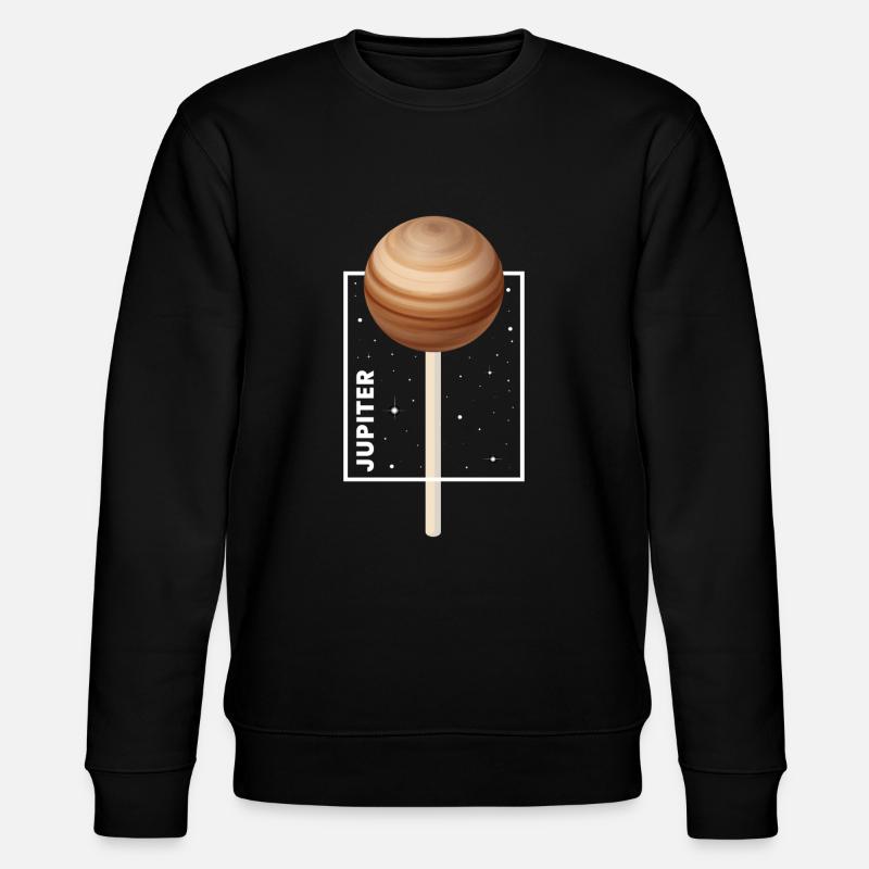Jupiter Lollipop Planet Space - Stanley/Stella CHANGER Unisex Organic Sweatshirt - black