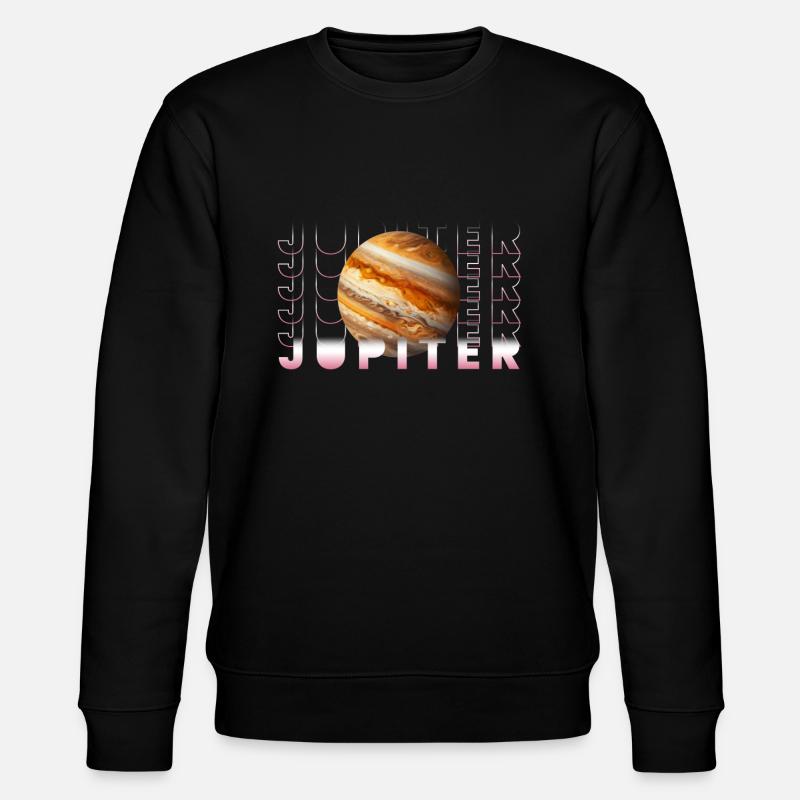 Jupiter Planet Weltall - Stanley/Stella Unisex Bio-Sweatshirt CHANGER  - Schwarz