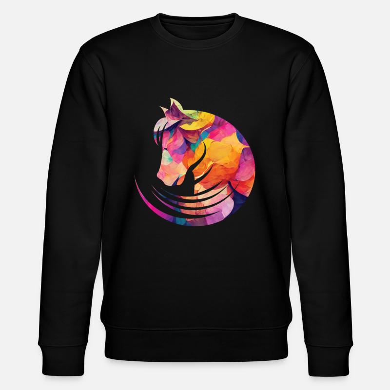 Les chevaux adorent cavalier - Sweat bio CHANGER Stanley/Stella Unisexe - noir