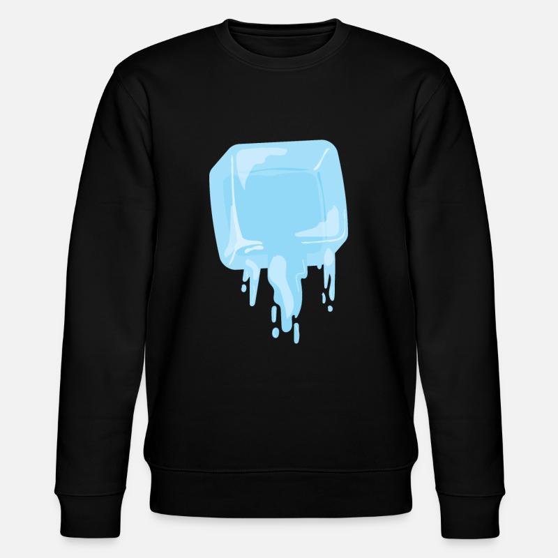 Eiswürfel Sommer Eis Getränk - Stanley/Stella Unisex Bio-Sweatshirt CHANGER  - Schwarz