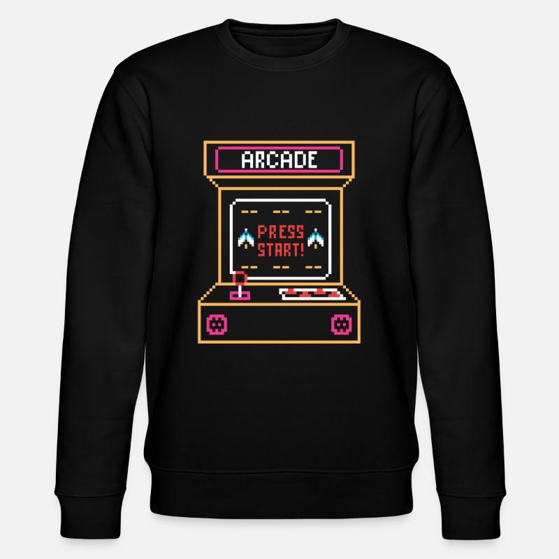 Machine d’arcade rétro - Sweat bio CHANGER Stanley/Stella Unisexe - noir