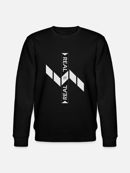 Real life real - Stanley/Stella CHANGER Unisex Organic Sweatshirt - black