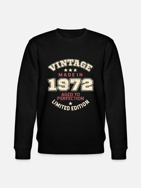 Vintage 1972 - Stanley/Stella økologisk unisex-sweatshirt CHANGER  - sort