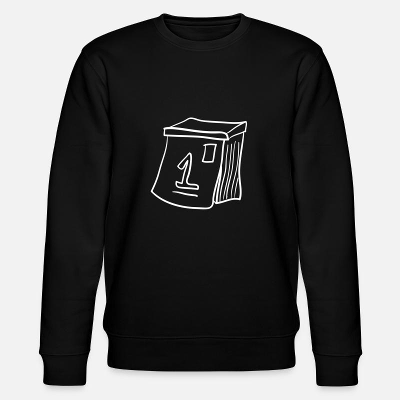 Kalender - Stanley/Stella Unisex Bio-Sweatshirt CHANGER  - Schwarz