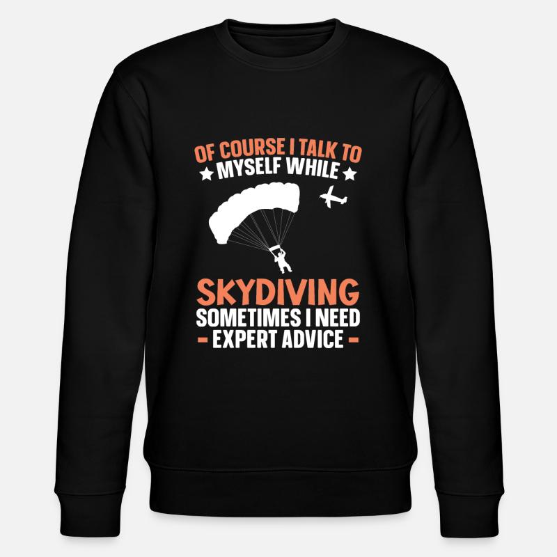 Parachutisme Parachutisme Parachutiste Parachutiste - Sweat bio CHANGER Stanley/Stella Unisexe - noir