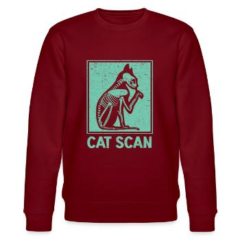 Cat Scan Radiologue Technologue En Radiologie - Sweat bio CHANGER Stanley/Stella Unisexe - bordeaux - Devant - Nik (191cm) & Marisol (170cm)