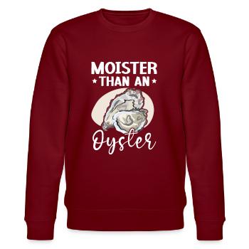 Feuchter als ein Austern-Muschel-Weichtier - Stanley/Stella Unisex Bio-Sweatshirt CHANGER  - Burgunderrot - Vorne - Nik (191cm) & Marisol (170cm)