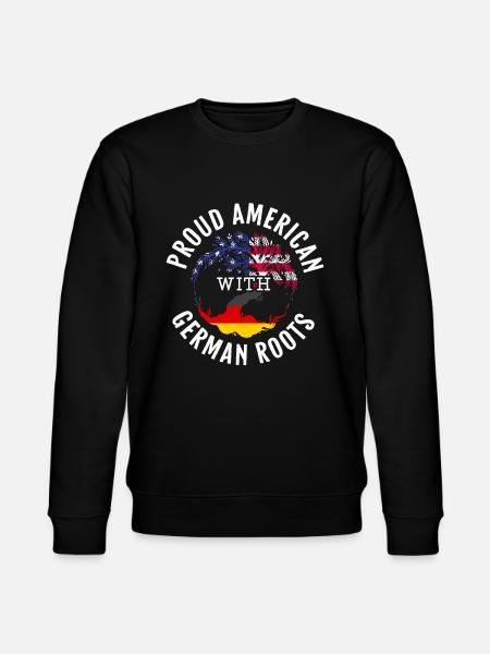Proud American With A German Roots Von Steuben Day - Stanley/Stella CHANGER Unisex Organic Sweatshirt - black
