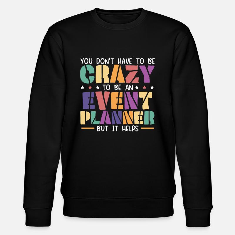 Eventmanagement-Veranstalter Eventplaner - Stanley/Stella Unisex Bio-Sweatshirt CHANGER  - Schwarz