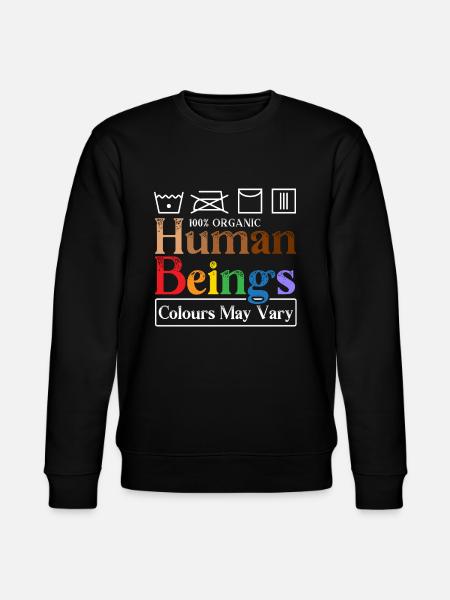 Human Beings Colours May Vary Black History Month - Stanley/Stella CHANGER Unisex Organic Sweatshirt - black