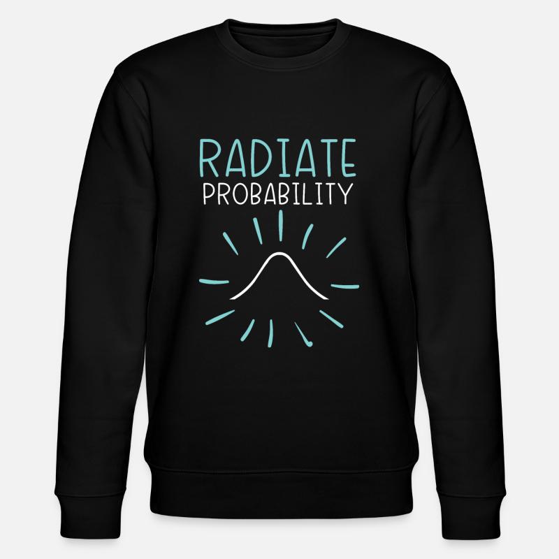 Strahlungswahrscheinlichkeitsstatistik Berufsstatistiker - Stanley/Stella Unisex Bio-Sweatshirt CHANGER  - Schwarz