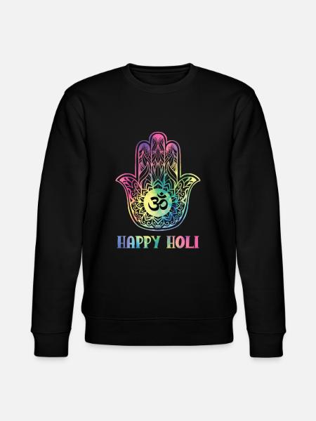 Happy Holi Hinduism Hindu Buddhist Holi Festival - Stanley/Stella CHANGER Unisex Organic Sweatshirt - black
