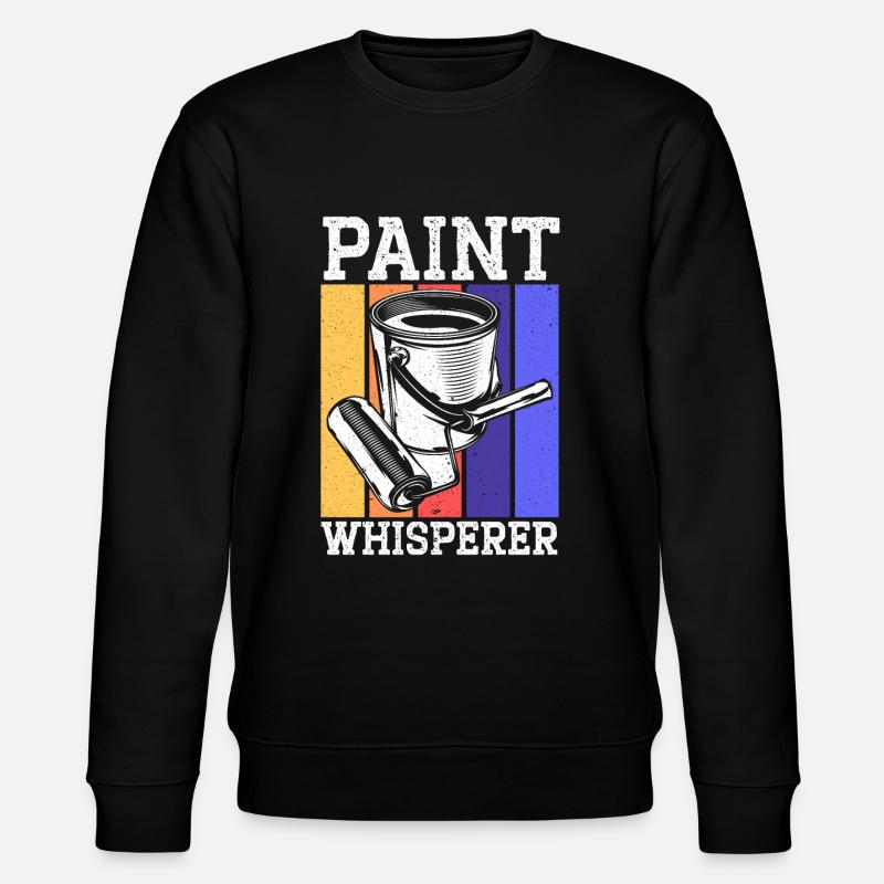 Farbflüsterer Maler Handwerker Hausmalerei - Stanley/Stella Unisex Bio-Sweatshirt CHANGER - Schwarz