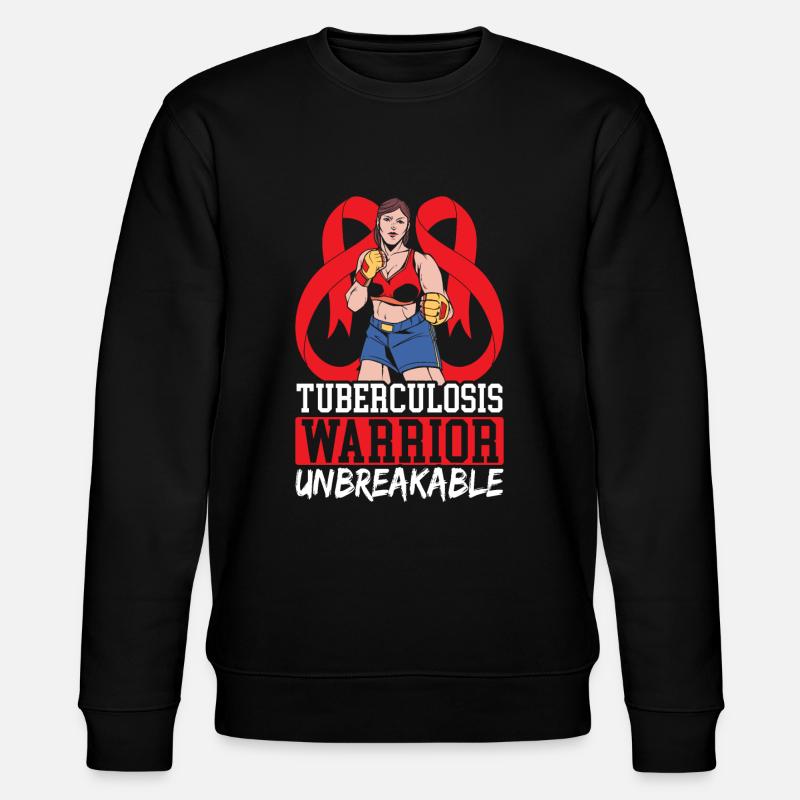 Tuberkulose-Krieger Tuberkulose-Bewusstsein - Stanley/Stella Unisex Bio-Sweatshirt CHANGER  - Schwarz