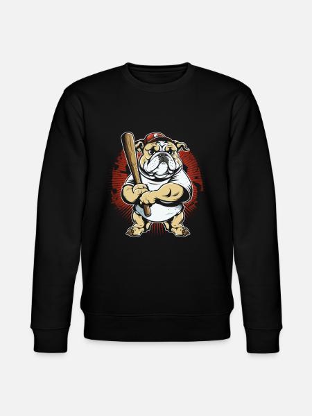 Baseball-Hund Baseball-Spieler Baseball-Trainer - Stanley/Stella Unisex Bio-Sweatshirt CHANGER  - Schwarz
