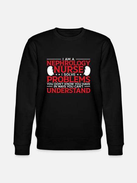Nefrologia Pielęgniarka Medycyna Praca Pielęgniarstwo - Ekologiczna bluza unisex Stanley/Stella CHANGER  - czarny