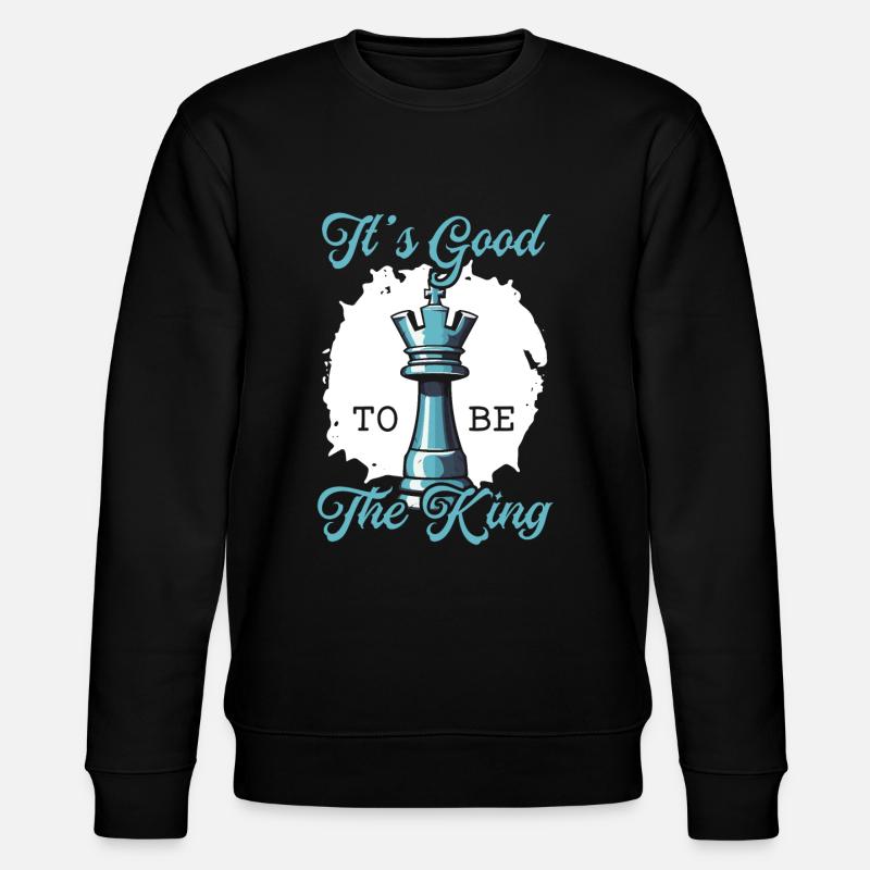 Chess Board Game Checkmate Strategy Chess Player - Stanley/Stella CHANGER Unisex Organic Sweatshirt - black