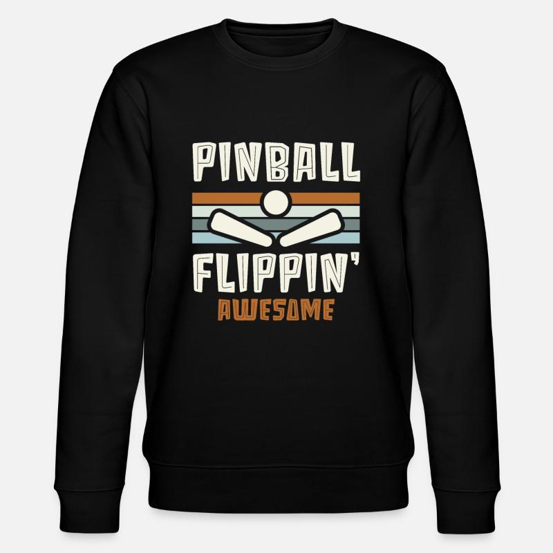 Flipperautomat Arcade-Spiel Klassisches Videospiel - Stanley/Stella Unisex Bio-Sweatshirt CHANGER  - Schwarz