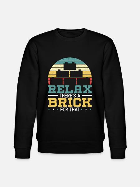 Master Builder Bricks Blöcke Spielbausteine - Stanley/Stella Unisex Bio-Sweatshirt CHANGER  - Schwarz