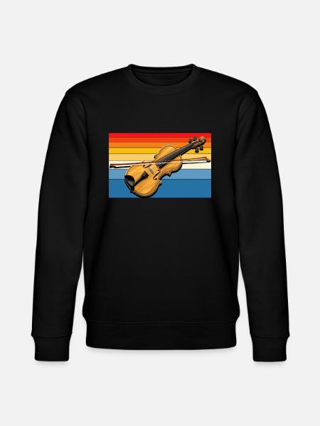 Fiddle Player Violinist Instrument Musician - Stanley/Stella CHANGER Unisex Organic Sweatshirt - black