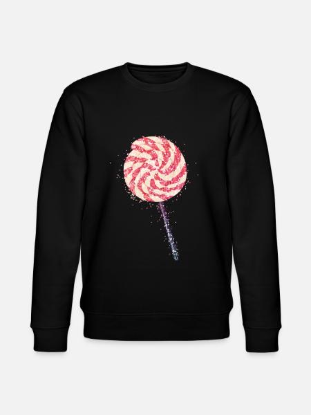 Glitter lollipop - Stanley/Stella CHANGER Unisex Organic Sweatshirt - black