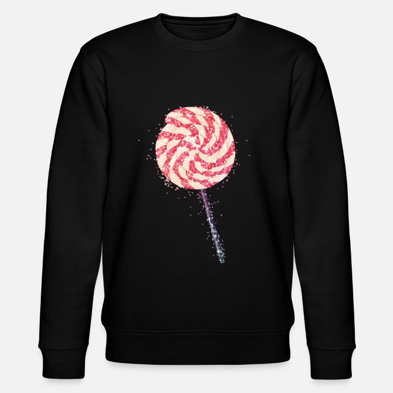 Glitter Lollipop - Stanley/Stella Unisex Bio-Sweatshirt CHANGER  - Schwarz
