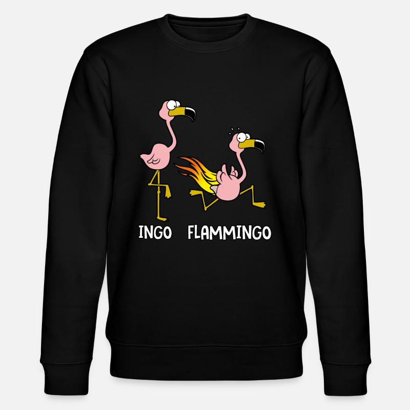 Ingo Flammingo - Stanley/Stella Unisex Bio-Sweatshirt CHANGER  - Schwarz
