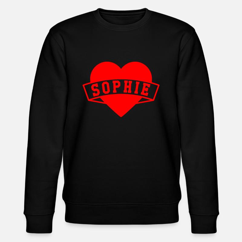 Sophie Herzen - Stanley/Stella Unisex Bio-Sweatshirt CHANGER  - Schwarz