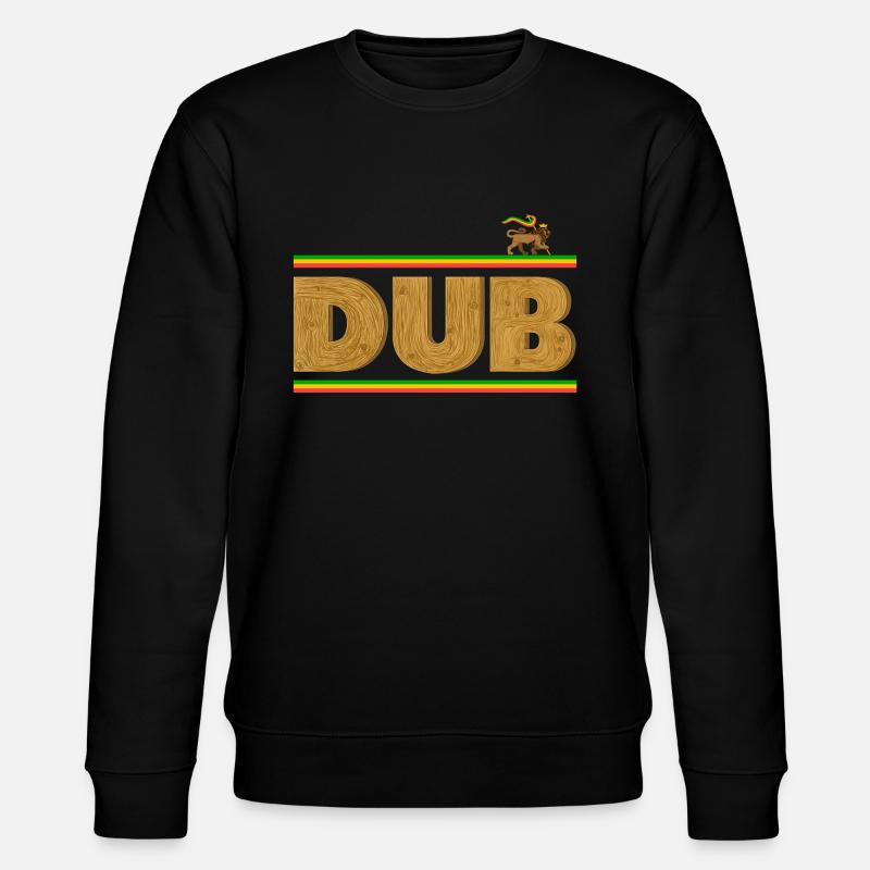 Dub auf Holz - Stanley/Stella Unisex Bio-Sweatshirt CHANGER  - Schwarz