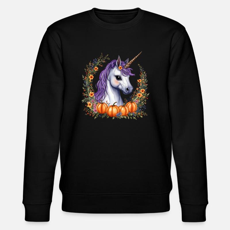 halloween pony - Stanley/Stella CHANGER Unisex Organic Sweatshirt - black