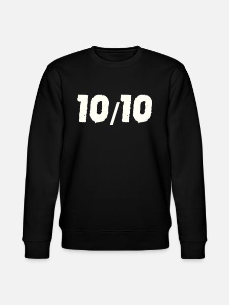 10/10 ti ud af ti 10 ud af 10 gaveideer - Stanley/Stella økologisk unisex-sweatshirt CHANGER  - sort