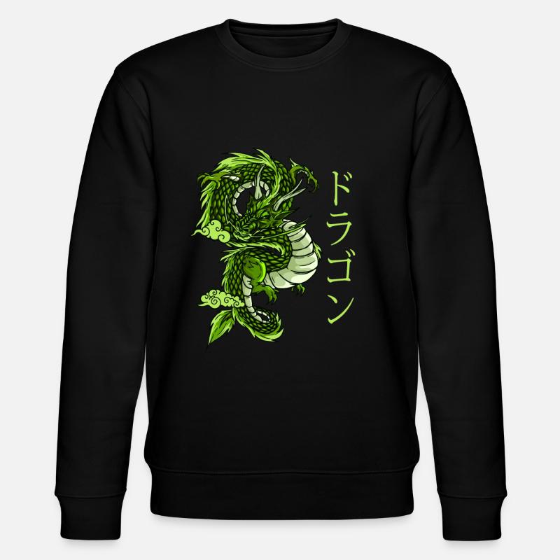 Dragon chinois traditionnel. Grunge esthétique - Sweat bio CHANGER Stanley/Stella Unisexe - noir
