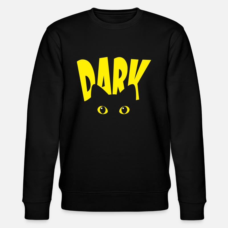 Dark Schwarze Katze - Stanley/Stella Unisex Bio-Sweatshirt CHANGER - Schwarz