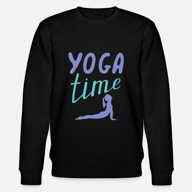 Yoga Time - Stanley/Stella Unisex Bio-Sweatshirt CHANGER  - Schwarz
