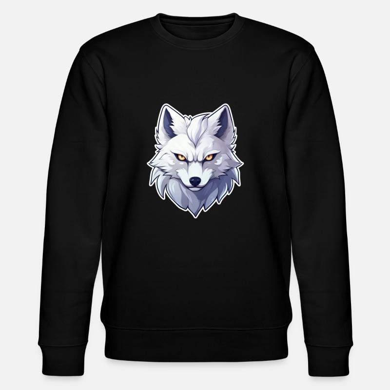 Wolf Anime - Stanley/Stella CHANGER Unisex Organic Sweatshirt - black