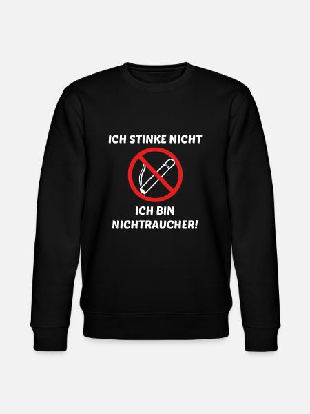 Ich bin Nichtraucher - Stanley/Stella Unisex Bio-Sweatshirt CHANGER - Schwarz