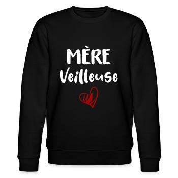 Mère-veilleuse - Sweat bio CHANGER Stanley/Stella Unisexe - noir - Devant - Nik (191cm) & Marisol (170cm)